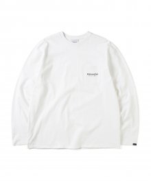 (SS22) L-Logo Pocket L/S Tee White