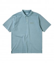 (SS22) T-Logo S/S Jersey Polo Slate