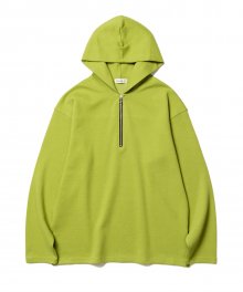 22Fw Relax Half zip hoodie Lime