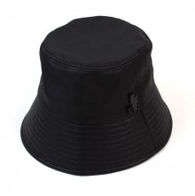 Shiny Black Drop Bucket Hat 버킷햇