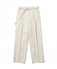 002 Belted Pants Ivory