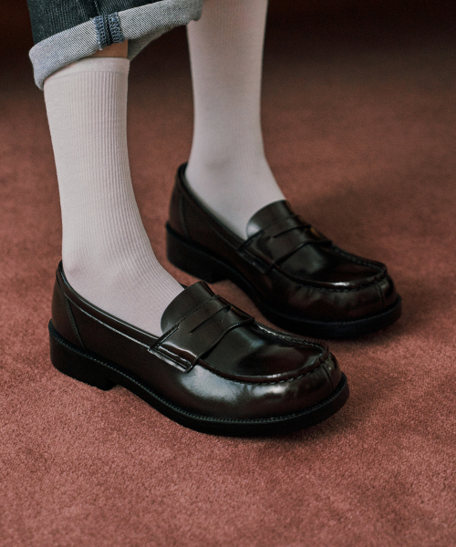 HARUTA [하루타] 여성용 PU 스퀘어토 페니로퍼 HS-4900_JAMAICA 2465536