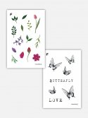 페이크타투(FAKETTT) Flowergarden & Butterfly Set