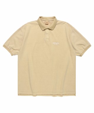 마하그리드(MAHAGRID) THIRD LOGO PK PIGMENT POLO BEIGE(MG2CMMT537A) 상품 이미지