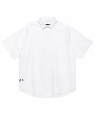 마하그리드(MAHAGRID) MGD LOGO HALF SLEEVE SHIRT WHITE(MG2CMMW340A) 상품 이미지