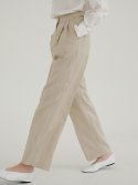 블랭크03(BLANK03) spring wool tuck pants [Italian fabric] (beige)