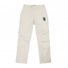 MULTI EMBROIDERY WOVEN PANTS IVORY