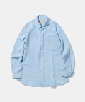 [DIAMOND LAYLA X ANOBLIR] Semi-overfit Solid Shirt DA01 Sky Blue