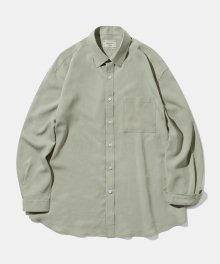 [DIAMOND LAYLA X ANOBLIR] Semi-overfit Solid Shirt DA01 Khaki