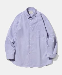 [DIAMOND LAYLA X ANOBLIR] Semi-overfit Cotton Shirt DA03 Lavender