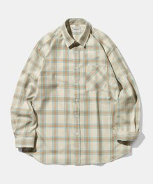[DIAMOND LAYLA X ANOBLIR] Semi-overfit Multi Check Shirt DA05 Beige
