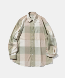 [DIAMOND LAYLA X ANOBLIR] Bold Check Shirt DA06 Khaki