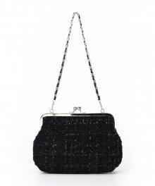 TOAST BAG LARGE - TWEED BLACK