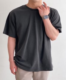 피그먼트 오버핏 반팔 티셔츠 (VNDTS221)  그레이