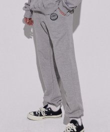 CIRCLE SWEATPANTS (MELANGE GREY)