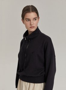 half zip-up sweatshirt dark navy