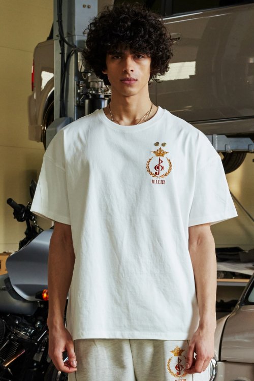 MUSINSA公式 | 2113 STUDIO 弾丸スタッズベルベットプリントTシャツ