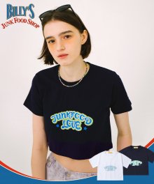 Junkfood Crop T-shirt(NAVY)