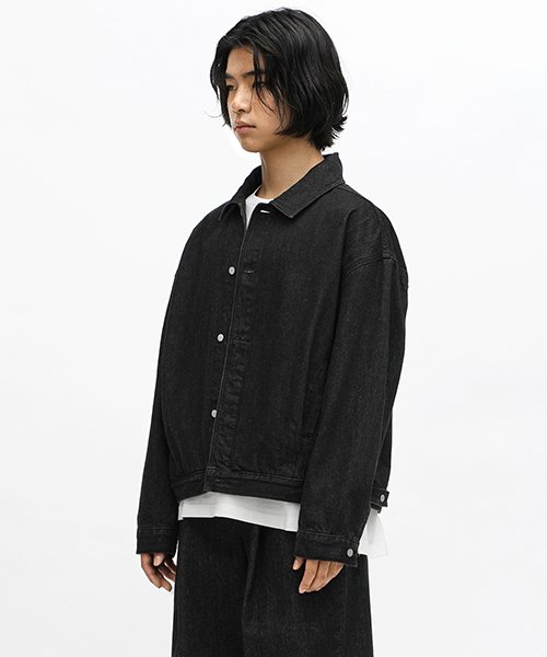 Плиссированная джинсовка EE08 (Black)