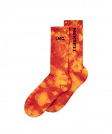 LMC X MERRELL TIE DYE SOCKS orange