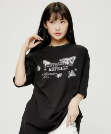 YK 지우 티셔츠-블랙