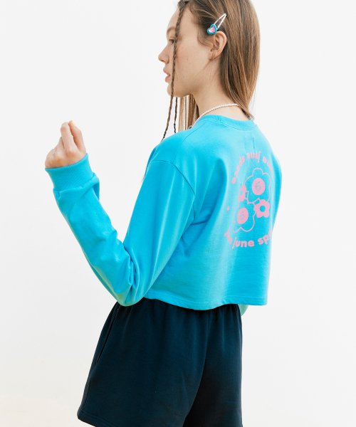 Crop Sweat-shirt_Blue (кроп свитшот-голубой)