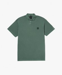 SIGNATURE PIGMENT DYED POLO TEE-GREEN