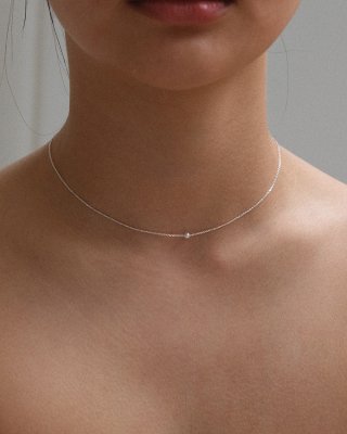 어나더레이어(ANOTHERLAYER) Mini Pearl Necklace (silver925)(...