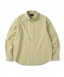 Washed Check Shirt Yellow