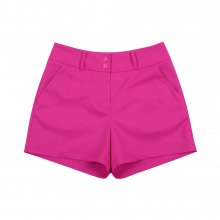 Pleather Patch Shorts_Deep Pink