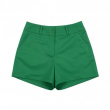 Pleather Patch Shorts_Green