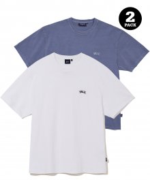 [ONEMILE WEAR] 2PACK SMALL ARCH TEE WHITE / PG BLUE