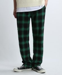 scotch boarder check pants (D/GREEN)