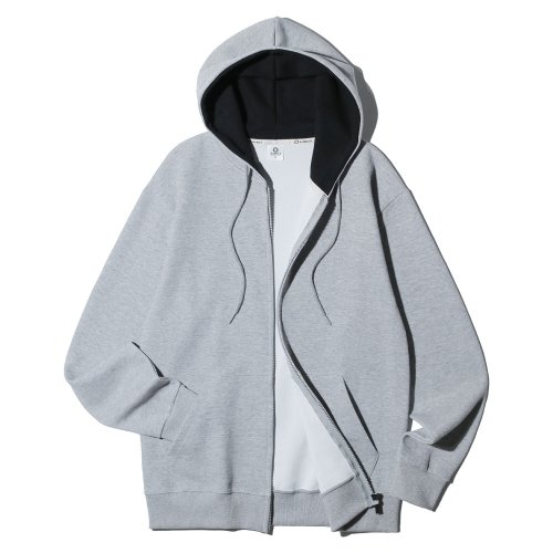 Basic double cotton простой zip-up hoodie AZH540 (5 ЦВЕТОВ)