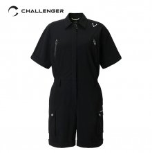 Cargo Pocket S/S Jumpsuit(Women)_CHB2WPT0220BK