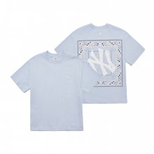 페이즐리 백로고 반팔 티셔츠 NY (L.Blue)