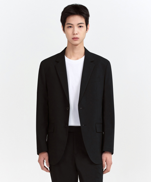 COOLTANDARD RELAXED BASIC BLAZER [BLACK]