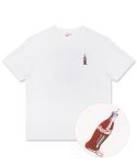 코카콜라(COCA-COLA) Retro Lettering Point T-shirt White