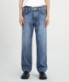 DEN0452 mid stone regular jeans