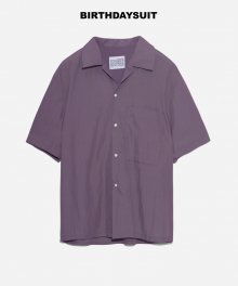 RAYON BIG POCKET SHIRTS (DEEP PURPLE)