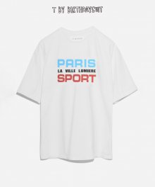 PARIS SPORT T-SHIRT (WHITE - BLUE)