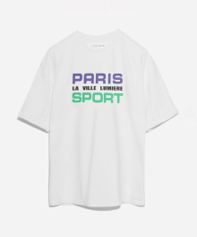 PARIS SPORT T-SHIRT (WHITE - PURPLE)