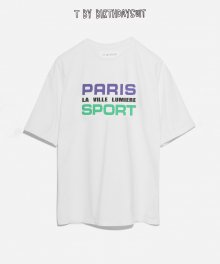 PARIS SPORT T-SHIRT (WHITE - PURPLE)