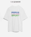 PARIS SPORT T-SHIRT (WHITE - COBALT)