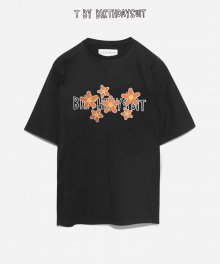 FLOWER LOGO T-SHIRT (BLACK - ORANGE)