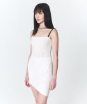 인프랩(INPREP) Raw Edge Mini Dress White