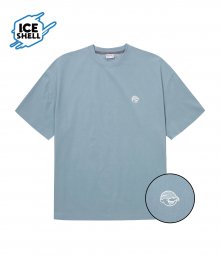 MCC CENTER LOGO ICE SHELL T-SHIRTS_OVER FIT_L/BLUE