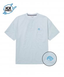 MCC CENTER LOGO ICE SHELL T-SHIRTS_OVER FIT_MINT
