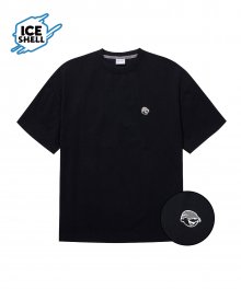 MCC CENTER LOGO ICE SHELL T-SHIRTS_OVER FIT_BLACK