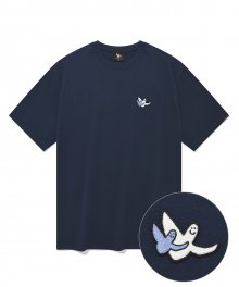 DOUBLE ANGEL WAPPEN T-SHIRTS NAVY